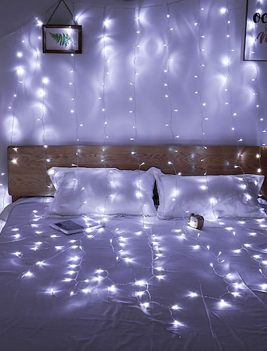  3M Φώτα σε Κορδόνι 300 LEDs Μικροδιακόπτες (Dip) LED 1pc Θερμό Λευκό Άσπρο Μπλε Αδιάβροχη Πάρτι Διακοσμητικό 220-240 V / Συνδέσιμο / IP44