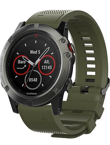 Pasek do zegarka na Garmin MARQ Descent G1 Fenix 7 Sapphire Solar / 6 Pro / 5 Plus Forerunner 935 945 Approach S60 S62 Silikon Zastąpienie Pasek Szybkie dopasowanie 22 mm Elastyczny Regulowany Pasek