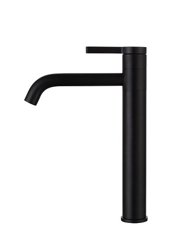  Mitigeur de lavabo de salle de bain haut, pivotant à 360° poignée rotative mono robinets de lavabo montés sur le pont, robinet de vasque monobloc de salle de bain avec tuyau chaud froid chrome doré noir