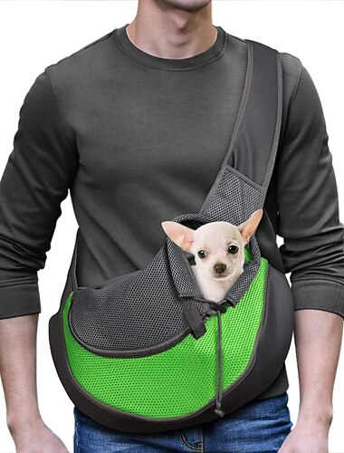  Hundetragegurte, tragbarer, atmungsaktiver, einfarbiger Stoff, kleiner Hund, grün, lila, rosa, Hundebrusttasche