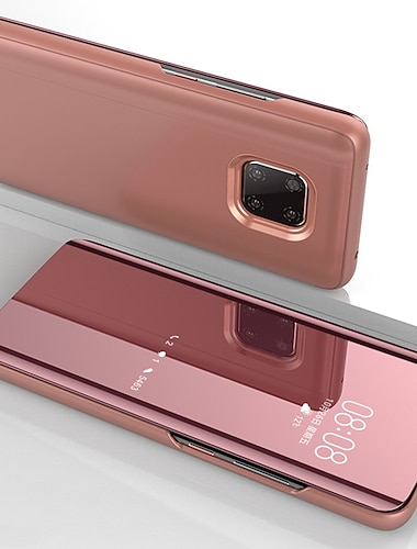  Telefon Hülle Handyhüllen Für Huawei Ganzkörper-Gehäuse Klappetui Nova 8 Pro Nova 8 P40 P40 Pro Kumpel 40 Mate 40 Pro Kumpel 40 Lite Kumpel 10 pro Huawei Mate 20 pro nova 8 SE Spiegel Flipbare Hülle