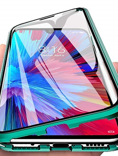  телефон Кейс для Назначение Huawei P40 Pro P30 Pro P20 Pro Huawei Mate 20 pro Магнитный адсорбционный футляр Двусторонний Изогнутый экран Сопротивление падению с четырех углов Прозрачный Однотонный