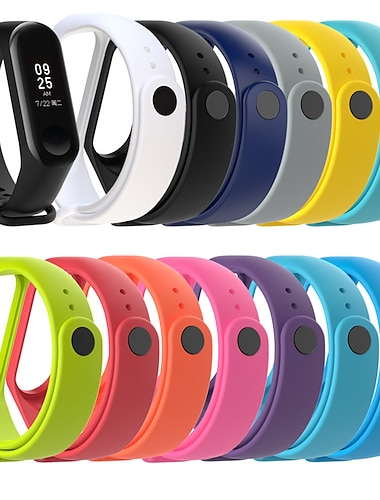  Умный ремешок для часов для Xiaomi Mi Band 3 Xiaomi Mi Band 4 силиконовый Умные часы Ремень Мягкость Дышащий Кожаный ремешок Замена Браслет