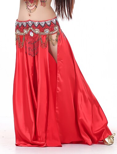  Bauchtanz Röcke Glitzer Damen Leistung Party Normal Satin