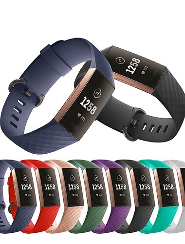 Óraszíj mert FitBit Charge 4 / Charge 3 / Charge 3 SE Szilikon Csere Szíj Puha Állítható Légáteresztő Sportszíj Karszalag