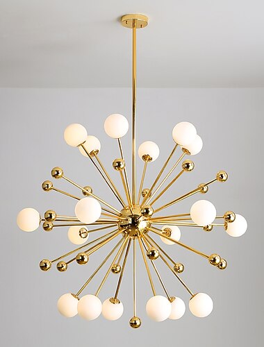  100 cm hanger lantaarn ontwerp kroonluchter metalen spoetnik gegalvaniseerde moderne nordic stijl 220-240v
