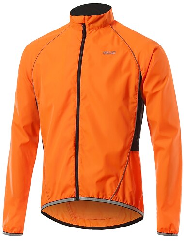  Arsuxeo Herre Sykkeljakke Regnjakke Vinter Vanntett Vindtett UV Beskyttelse Pustende Sykkel Jakke Vindjakker Fjellsykling Veisykling Sykling i byen Svart Grønn Sykkelklær