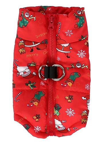  Honden Jack Donzen jacks Kerstkostuum Puppykleding Kerstcadeaus voor huisdieren Casual / Dagelijks Opwarm Kleding Winter Buiten Corgi Brak Shiba Inu Mopshond Poedel