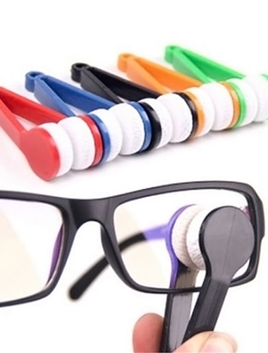  5 Stück Brille Brille Brillenreiniger Pinsel Mikrofaser Brille Reiniger Pinsel Reinigungswerkzeug