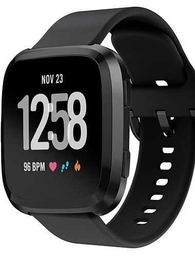  Uhrenarmband für Fitbit Versa 2 / Versa Lite / Versa SE / Versa Silikon Ersatz Gurt Weich Atmungsaktiv Sportarmband Armband