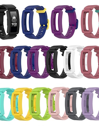  Correa de Smartwatch Compatible con Fitbit Fitbit Inspire Inspire 2 / Inspire HR / Inspire Ace 2 Silicona Reloj inteligente Correa Elástico Ajustable Transpirable Correa Deportiva Reemplazo Pulsera