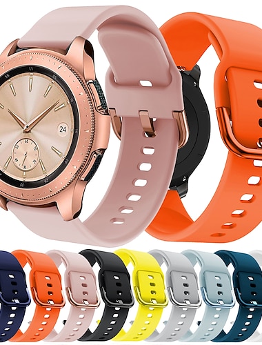  Ремешок для часов для Samsung Watch 7/6/5/4 40/44mm, Galaxy Watch 5 Pro 45mm, Galaxy Watch 4/6 Classic 42/46/43/47mm, Watch 3, Active 2, Gear S2 силиконовый Замена Ремень 20mm Спортивный ремешок