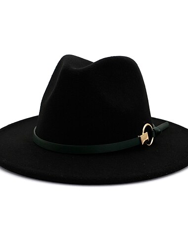  Herren Fedora-Hut Hut mit Krempe Schwarz Gelb Party Einfarbig