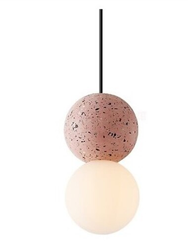  10 cm Conception unique Lampe suspendue Métal Résine Globe Finitions Peintes Style nordique 110-120V 220-240V