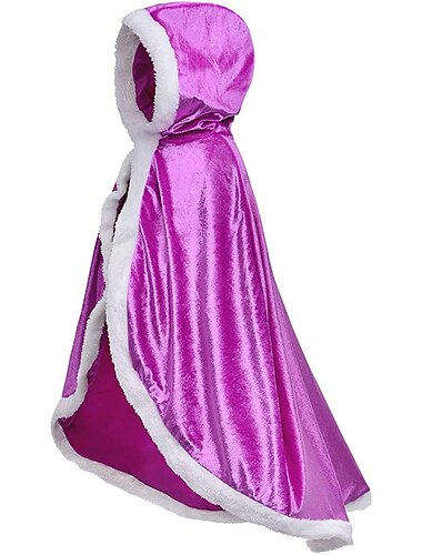 Prinzessin Märchen Elsa Umhang A-Linien-Unterkleid Cover-Up Film Cosplay for Mädchen Kinder Weihnachten Maskerade Geburtstag