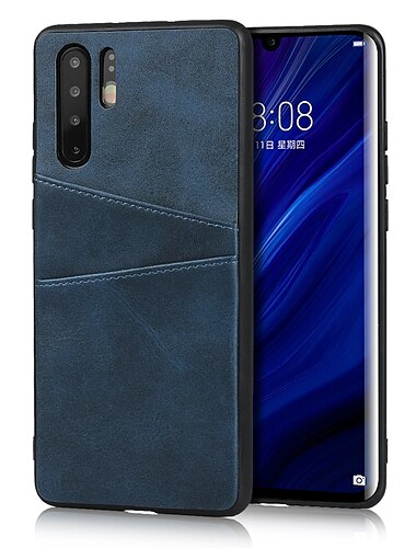  電話 ケース 用途 Huawei P30 P30 Pro P30 Lite P20 Pro P20 lite Mate 30 Mate 30 Pro バックカバー 革のケース カードホルダー 純色 PUレザー