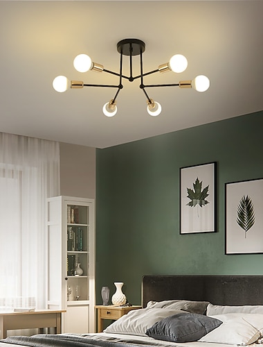  60 cm sputnik design line design geometriset muodot upotettavat valot metalli lineaarinen galvanoitu maalattu viimeistely moderni pohjoismainen 220-240v