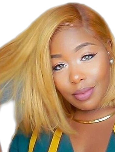  人工毛ウィッグ ストレート アシメントリー・ヘアカット 機械製 かつら ショート バーガンディー ブラック ブロンド 合成 11 インチ 女性用 レッド イエロー / デイリーウェア