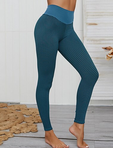  Damen Laufhose Lang Tights Running Gitter Nahtlos Hoher Taillenbund Leggings Sport Innen Herbst Bauchkontrolle Kolbenheber Feuchtigkeitsableitung Weich Fitness Fitnesstraining Laufen Dünn