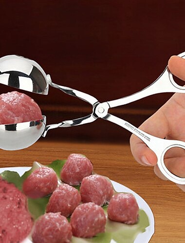  gehaktbal maker clip lepel rvs gehaktballen schimmel gebakken vis diy gehaktballen maken keuken koken accessoires