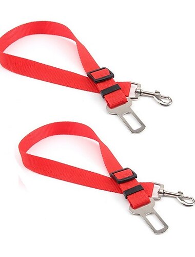  2 Stück Haustier Auto Sicherheitsgurt Nylon Haustiere Hund Katzensitz Blei Leine Gurt für Welpen Kätzchen Fahrzeug Sicherheitsleine verstellbar