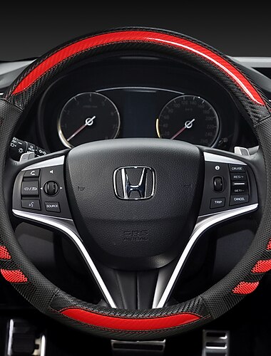  honda fashion car lenkradabdeckungen pu-leder 15 zoll atmungsaktive rutschfeste für universelle vier jahreszeiten auto zubehör