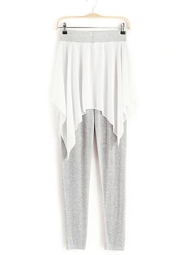  Balett Byxor Kombination Dam Prestanda Träning Hög Chiffong Huvudstad