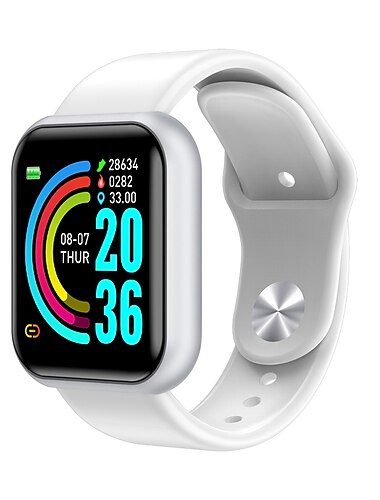  696 L18 Slimme horloge 1.3 inch(es) Smart horloge Bluetooth Stappenteller Gespreksherinnering Slaaptracker Sedentaire herinnering Wekker Compatibel met: Android iOS IP 67 Dames Afstandsmeting