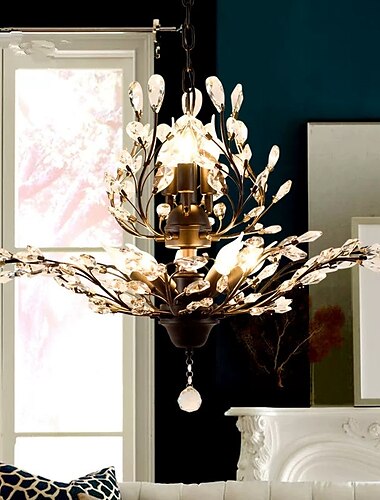  7-Light 60 cm Kroonluchters Metaal Galvanisch verzilveren 110-120V 220-240V