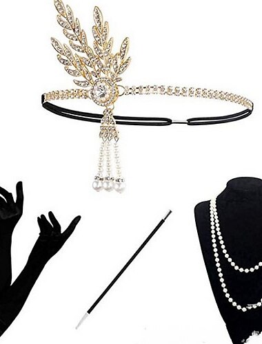  Dansetilbehør 1920s / Den store Gatsby Dame Legering Krystalldetaljer Vintage / Kostymer og maskeringer Hodeplagg