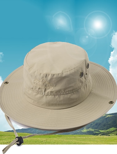  Sombrero Hombre Mujer Gorro para el Sol Gorro de pesca Gorro para senderismo Portátil Protección solar UV Filtro Solar para Camping / Senderismo Pesca Escalada Color sólido Nailon Verano Primavera