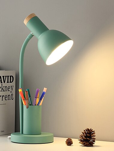  Skrivbordslampa Ögonskydd / Justerbar / Bimbar LED strömförsörjning Till Sovrum / Studierum / Kontor AC100-240V Gul / Blå / Rosa / CE