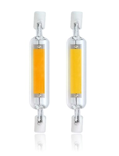  2pcs 78mm r7s LED à économies d'énergie  ampoule torchis éclairage halogène à double extrémité base angle de faisceau à 360 degrés pour la sécurité au travail paysage lumières