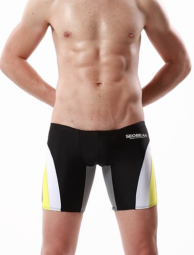  SEOBEAN® Herren Badeshorts Unten Schwimmen Surfen Wassersport Bademode Atmungsaktiv Rasche Trocknung Komfortabel Chinlon Elastan Strandbekleidung / Sommer / Dehnbar