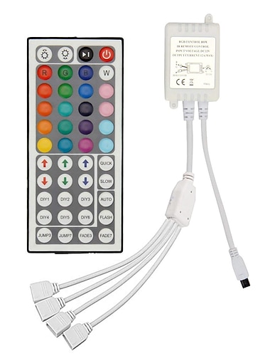  zdm nuevo diseño de alta calidad ir 44 controlador rgb clave controlador de salida integrado de cuatro vías de placa de circuito de doble cara dc12-24v