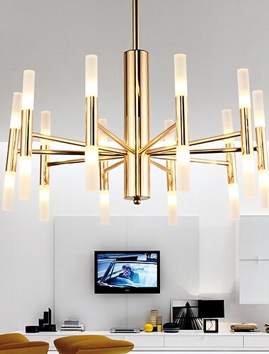  80 cm spoetnik design kroonluchter metaal basic gegalvaniseerd moderne nordic style 110-240 v
