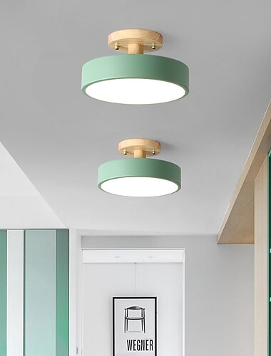  Lámparas de techo de 20 cm formas geométricas luces de empotrar acabados pintados en metal led moderno 220-240v