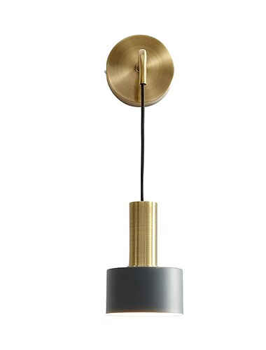  lightinthebox luminárias de parede criativas e modernas em estilo nórdico&amp;amplificador; arandelas sala de estar quarto luz de parede de metal 110-120v 220-240v 12 w