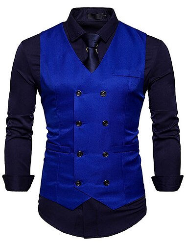  Elegant Vintage Klassisch Maskerade Weste Oberbekleidung Gentleman Kingsman Trauzeugen Druck Herren Halloween Karneval Maskerade Hochzeit Hochzeitsgast Veranstaltung / Fest Erwachsene Weste