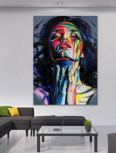  Arte de la pared lienzo impresiones carteles pintura obra de arte imagen retrato belleza mujer cara decoración del hogar lienzo enrollado sin marco sin marco sin estirar