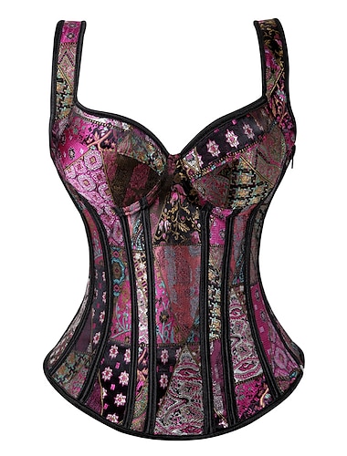  Corset de costume de sous-vêtements sexy grande taille pour femmes&amp; Bustier pour le contrôle du ventre, haut corset push-up pour fête de mariage