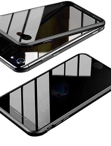  Carcasă Telefon pentru iPhone 16 iPhone 15 Pro Max Plus iPhone 14 13 12 11 Pro Max Mini X XR XS Max 8 7 Plus Adsorbție Magnetică Protective Full Body Sticlă Temperată Antipeep