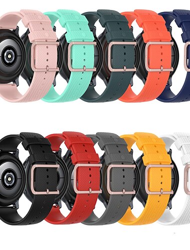  時計バンド のために ガーミン ヴィーナス スクエア 2/2 プラス フォアランナー55 Vivoactive 3 Vivomove Sport アプローチS42 シリコーン 置換 ストラップ 20mm スポーツバンド リストバンド
