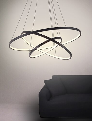  80/60/40/20 cm LED Lámparas Colgantes aluminio Circular Acabados Pintados Círculo Contemporáneo moderno 110-120V 220-240V