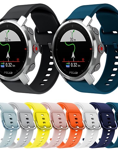  Ремешок для часов для Polar Ignite 3, Ignite 2, Ignite, Unite, Pacer Vantage M силиконовый Замена Ремень 20mm 22mm Дышащий Спортивный ремешок Браслет