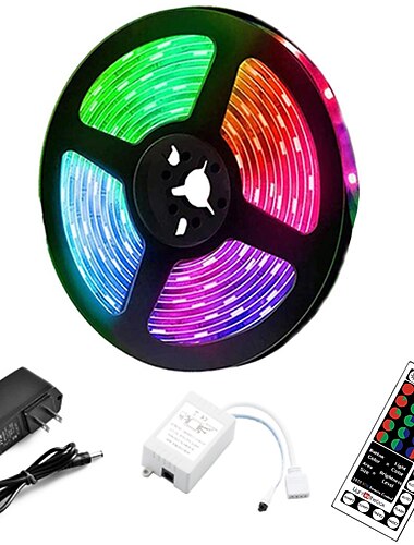  5 m led strip verlichting rgb tiktok lichten 300 led 2835 smd rgb tape lichten licht sets zelfklevend multicolor voor kamer keuken tv festival verlichting met afstandsbediening 12 v