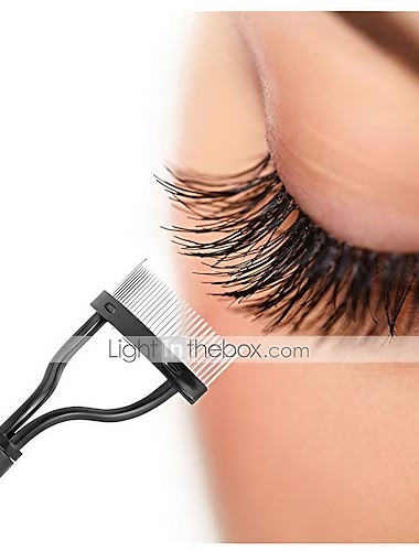  eyelash comb lasheparator mascara lift curl metal brush beauty، make up tool makeup brushes make up brushes makeup tool eyeshadow brushes eyeshadow brush face powder blush&amp; # 40 ؛ أسود&amp; # 41 ؛