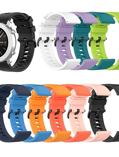  Ремешок для часов для Amazfit GTR 4/3 Pro / 3/2/2e / 47mm, Stratos 3/2S / 2, Pace 1 силиконовый Замена Ремень Спортивный ремешок Браслет