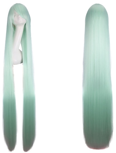  Cosplay Perücke Cosplay Perücke Natur gerade mit Pony Perücke Schwarz  Blond Lange A1 A2 A3 A4 A5 Synthetisches Haar 60 Zoll Frauen Anime Cosplay Kreativ Orange Schwarz  Blond Halloween Perücken