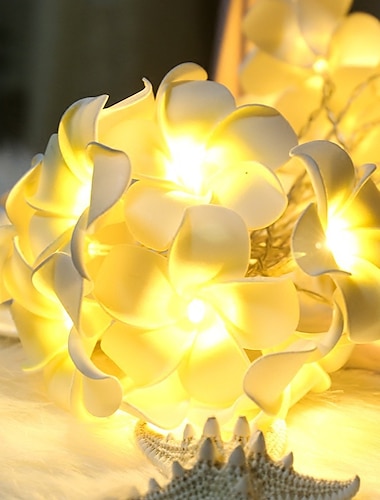 3m 20 led φωτάκια κορδόνι λουλουδιού frangipani φωτιστικό για διακόσμηση σπιτιού νεράιδα φωτάκι γιρλάντα στεφάνι διακόσμησης εξωτερικού χώρου φωτιστικό γάμου
